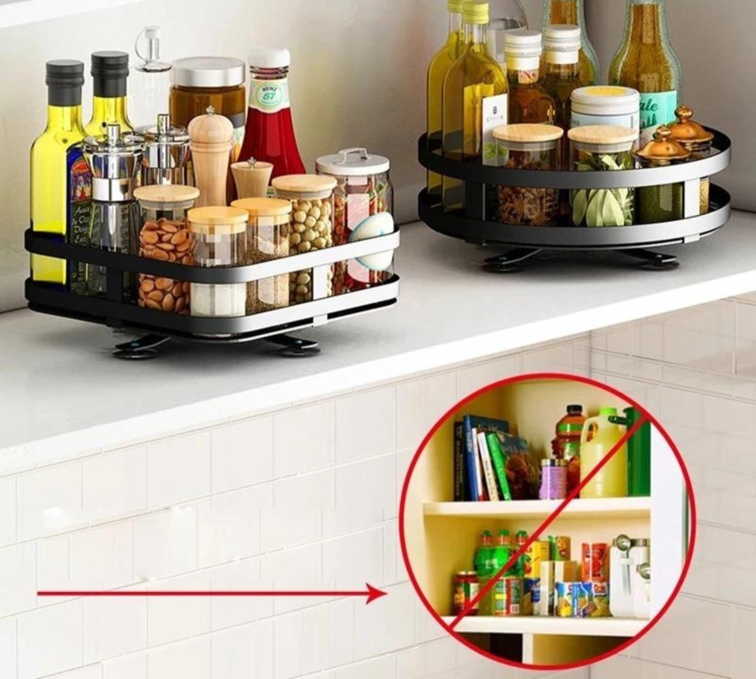 twistrack 360 rotating storage shelf space saving organizer