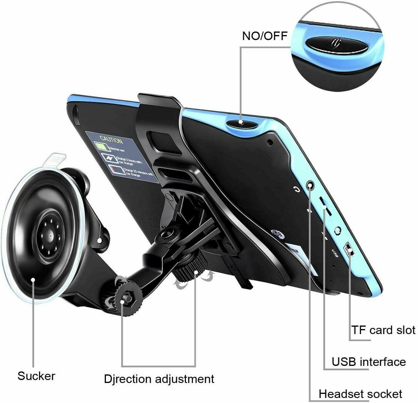 7 gps navigation system 2025 upgraded sat nav cars trucks