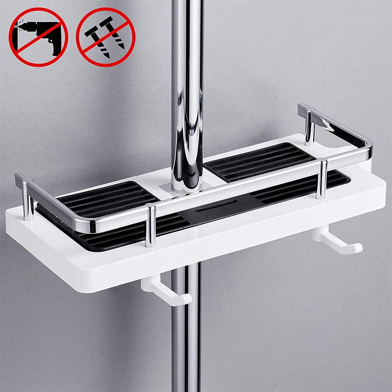 bath buddy no drill shower shelf space saving storage