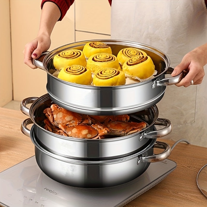 nutristeam 3 tier stainless steel steamer healthy cooking