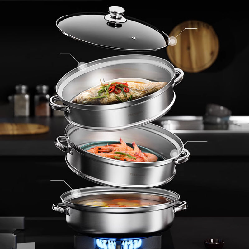 nutristeam 3 tier stainless steel steamer healthy cooking