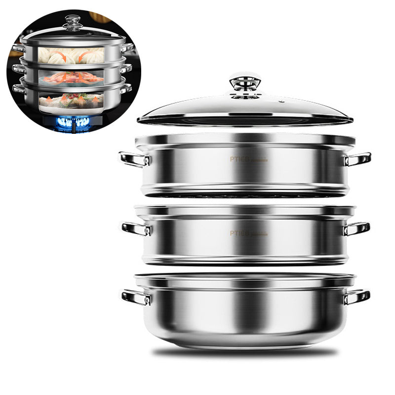 nutristeam 3 tier stainless steel steamer healthy cooking