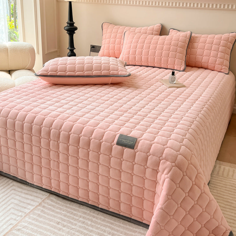 modern soft throw blanket square texture fluffy cover