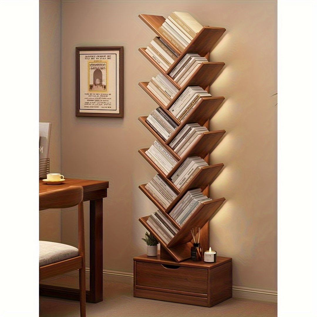 vertical bookcase space saving storage solution