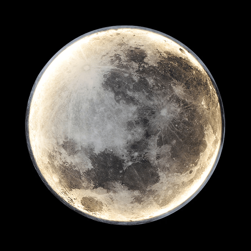 lunaglow adjustable moon wall light led ambiance