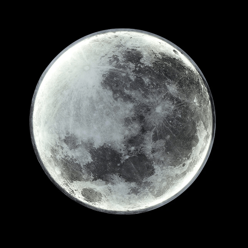 lunaglow adjustable moon wall light led ambiance