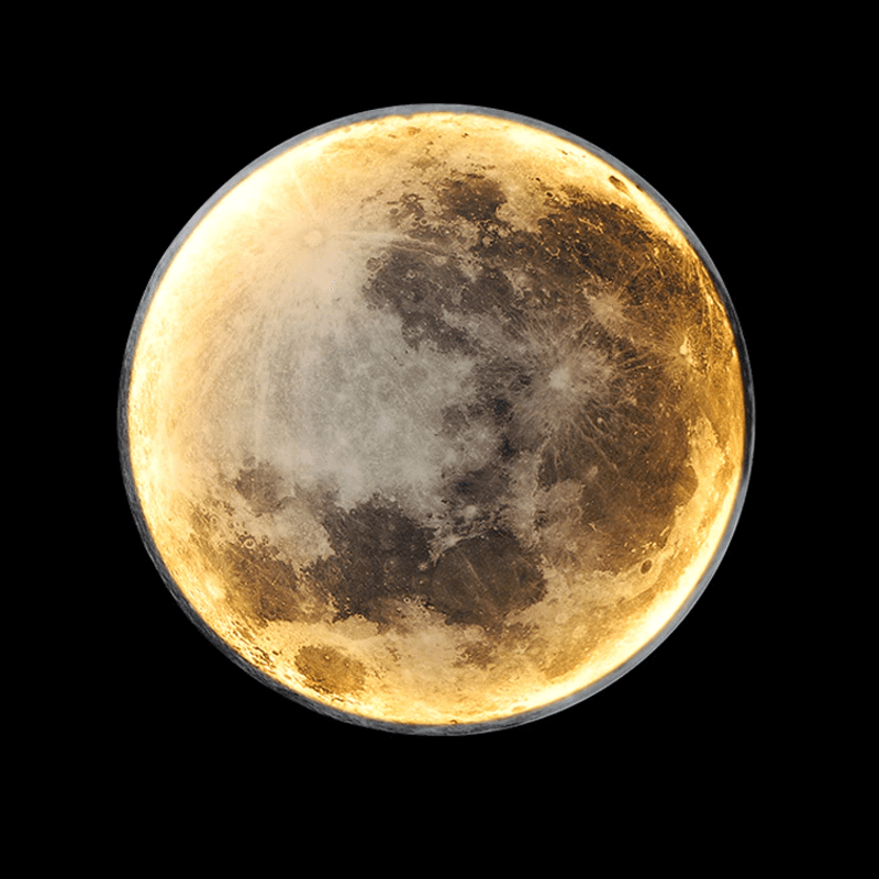 lunaglow adjustable moon wall light led ambiance