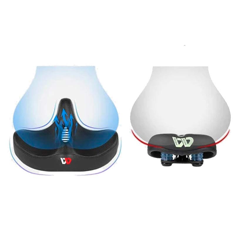 ride ease extra wide breathable comfortable bike saddle