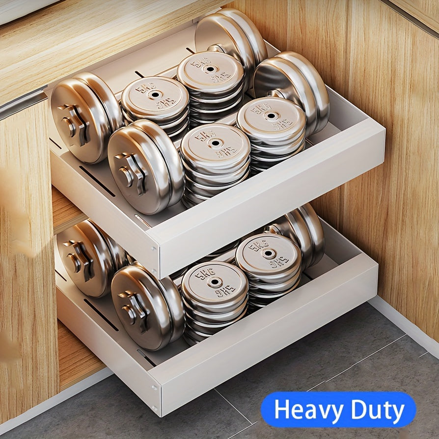 lina pull out kitchen cabinet organizer space saving pantry rack
