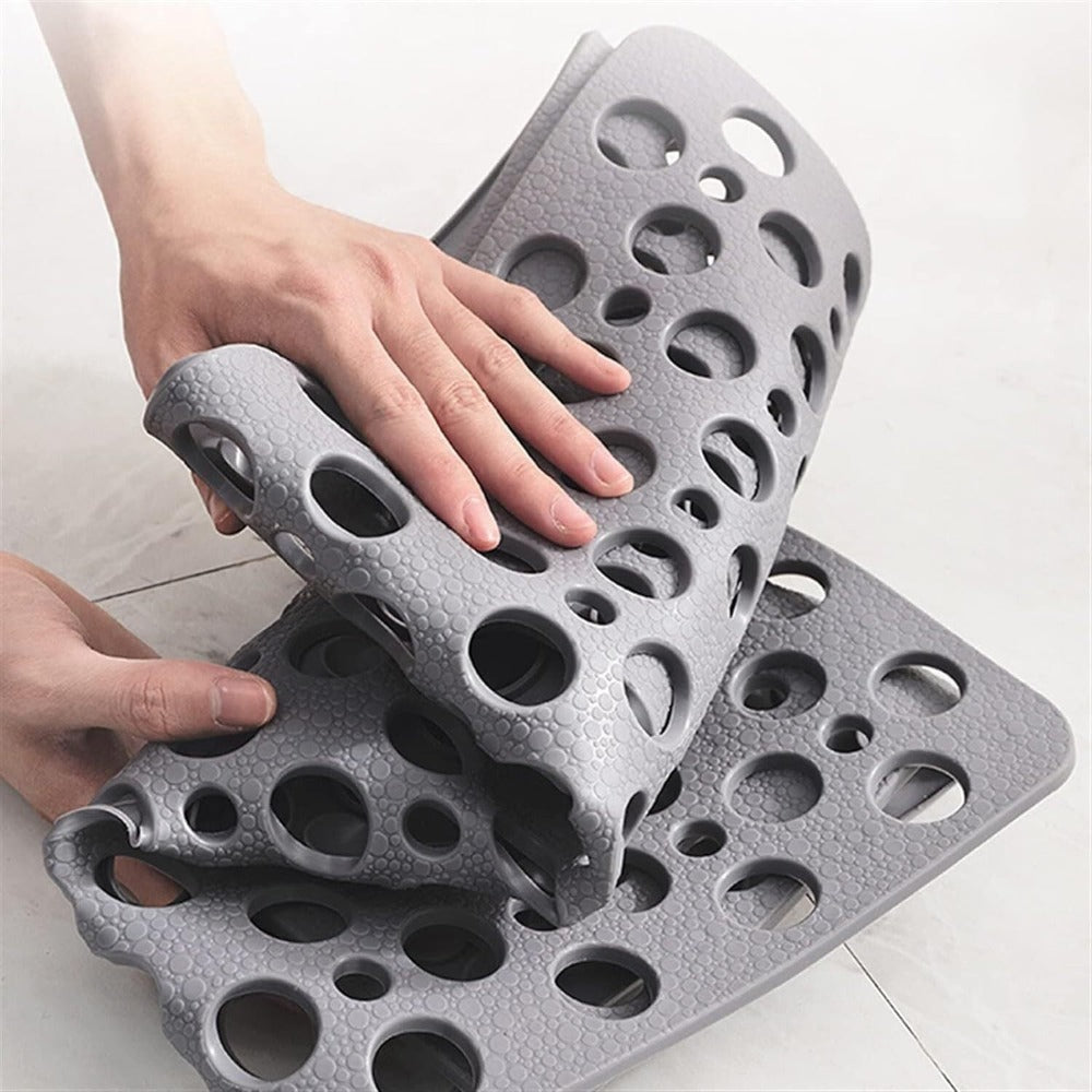 aquaguard non slip shower mat anti skid grip quick drainage
