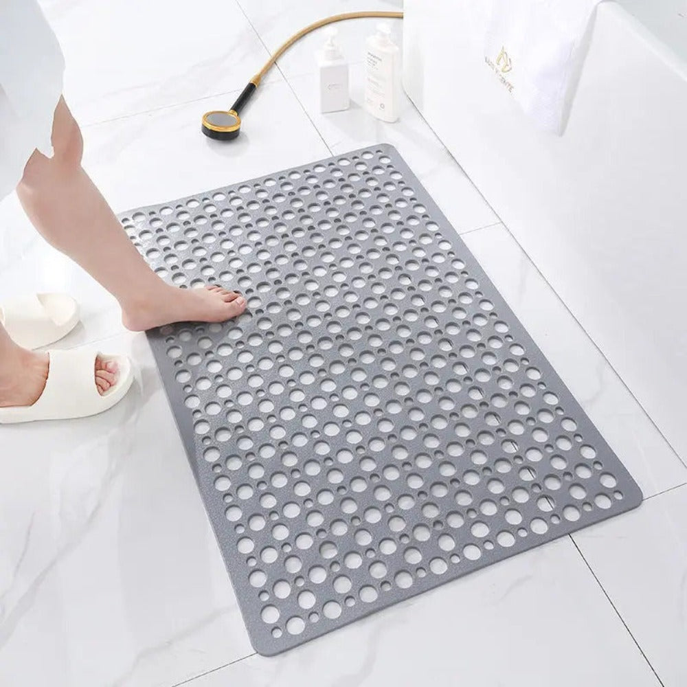 aquaguard non slip shower mat anti skid grip quick drainage