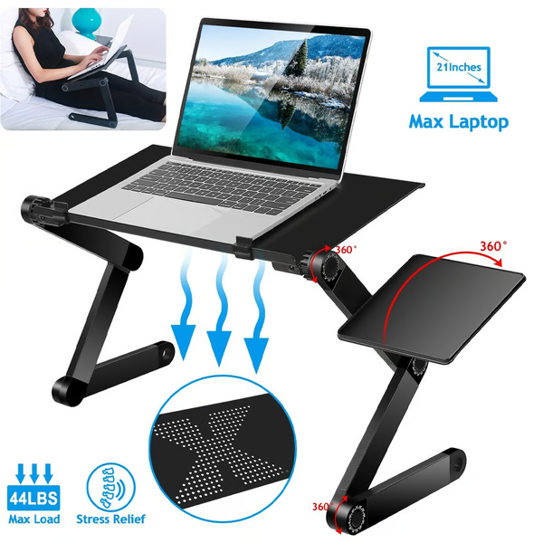 360 ergonomic adjustable portable laptop stand flexstand