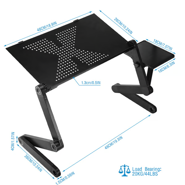360 ergonomic adjustable portable laptop stand flexstand