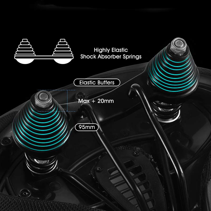 ride ease extra wide breathable comfortable bike saddle