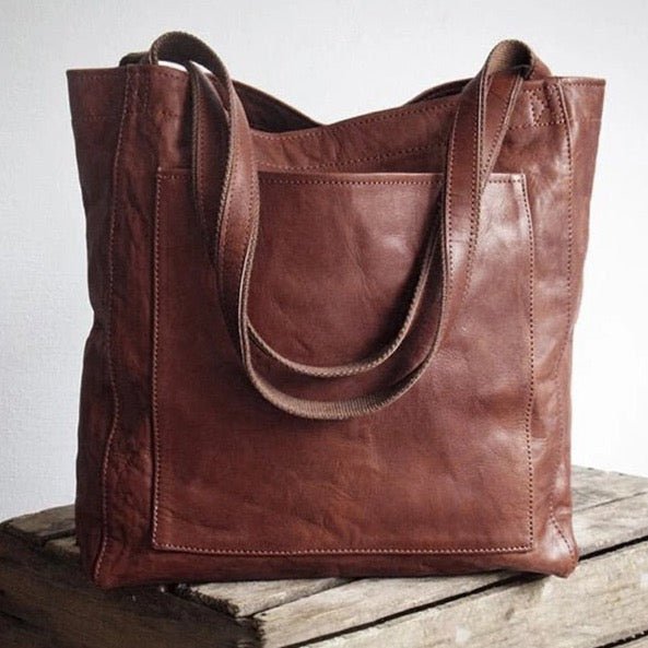 elegant womens leather handbag timeless style work casual