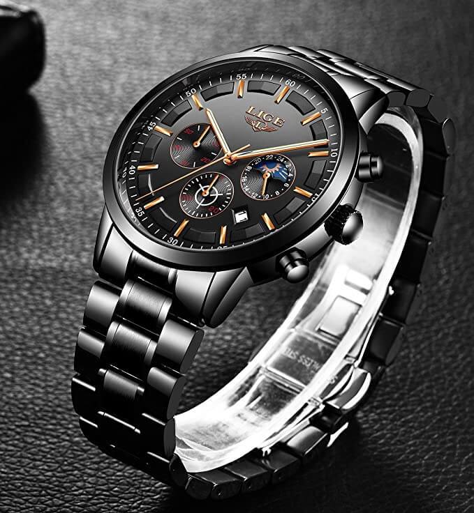 vanguard time black steel military watch sleek sophisticated
