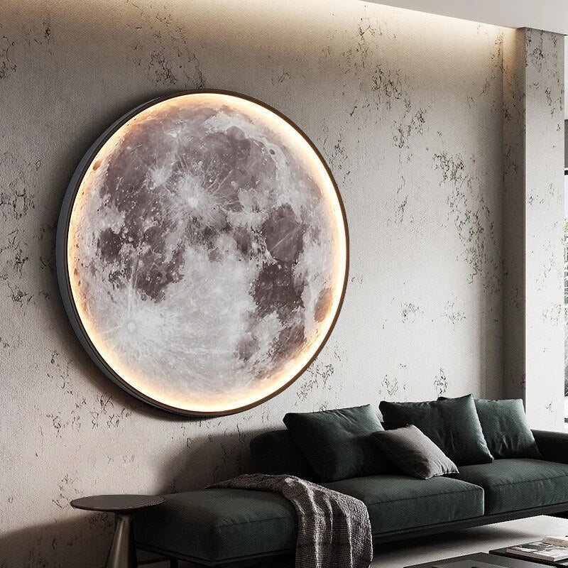 lunaglow adjustable moon wall light led ambiance