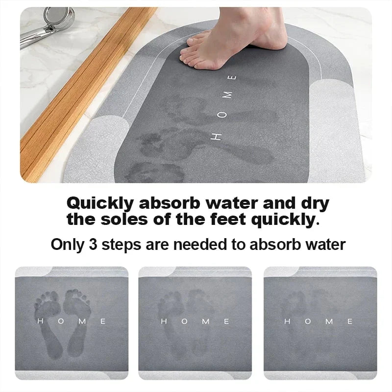 rapid dry non slip floor mat safety guide