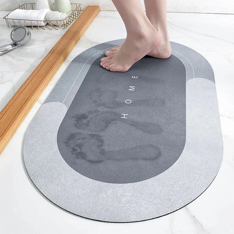 rapid dry non slip floor mat safety guide