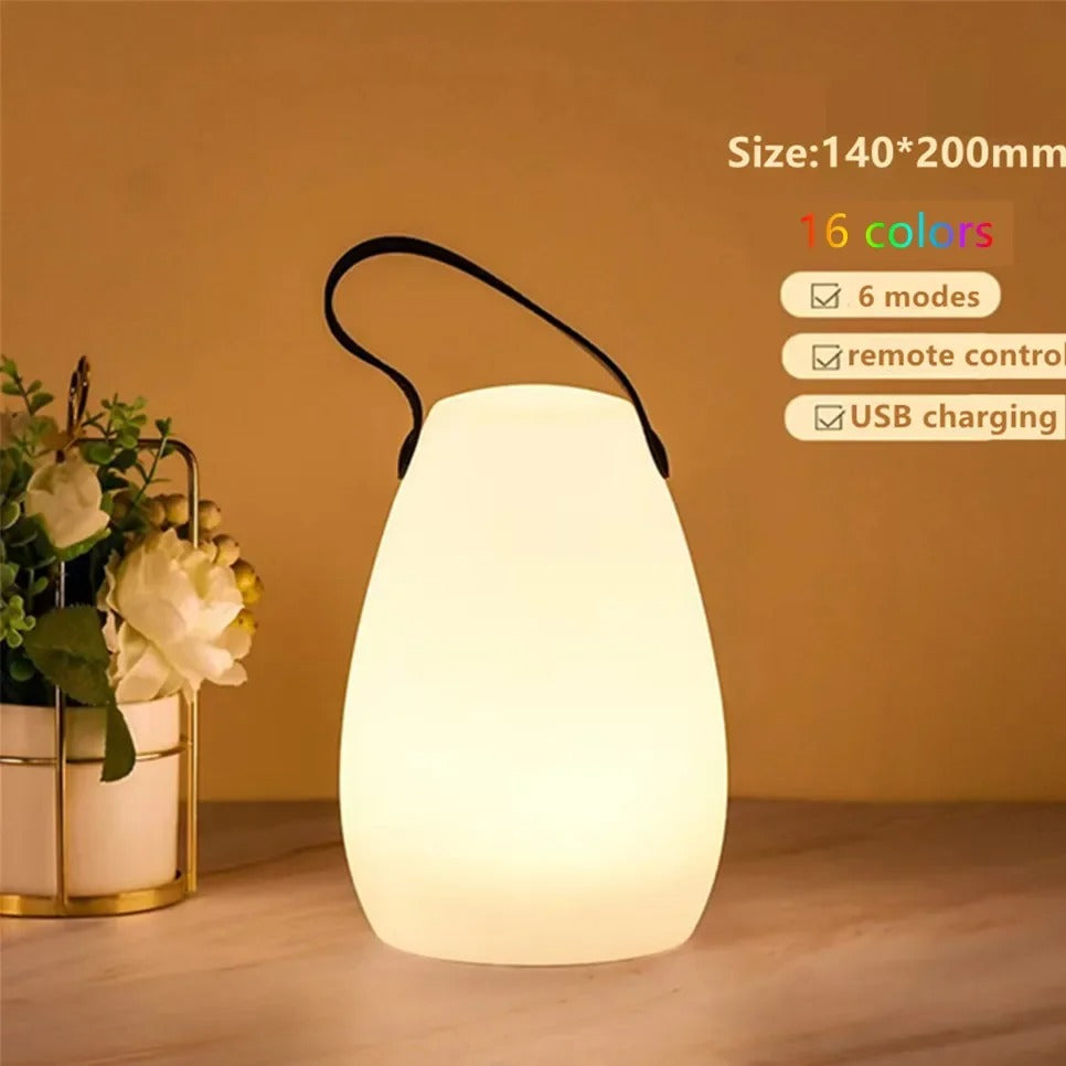 portable waterproof cordless table lamp remote control