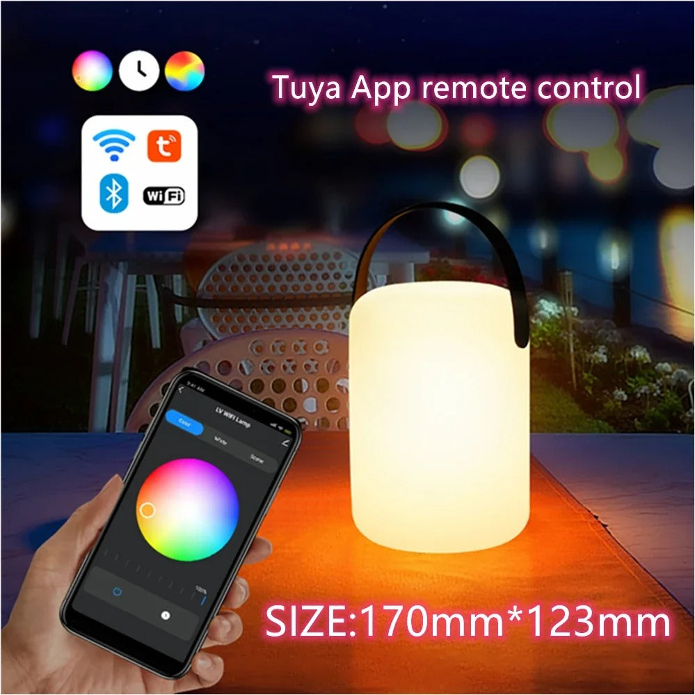 portable waterproof cordless table lamp remote control