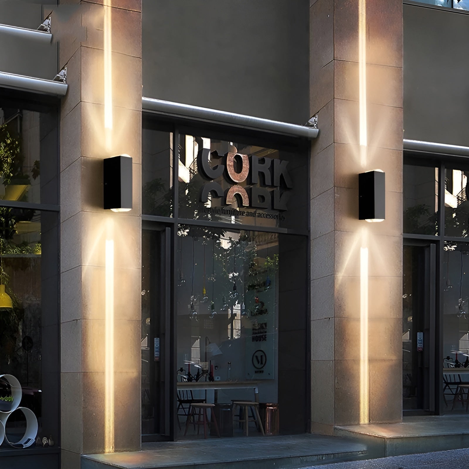 lumibloc led wall light stylish durable outdoor light
