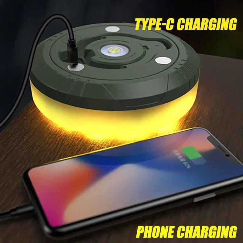 campbeam rechargeable waterproof led outdoor string lights with hooks