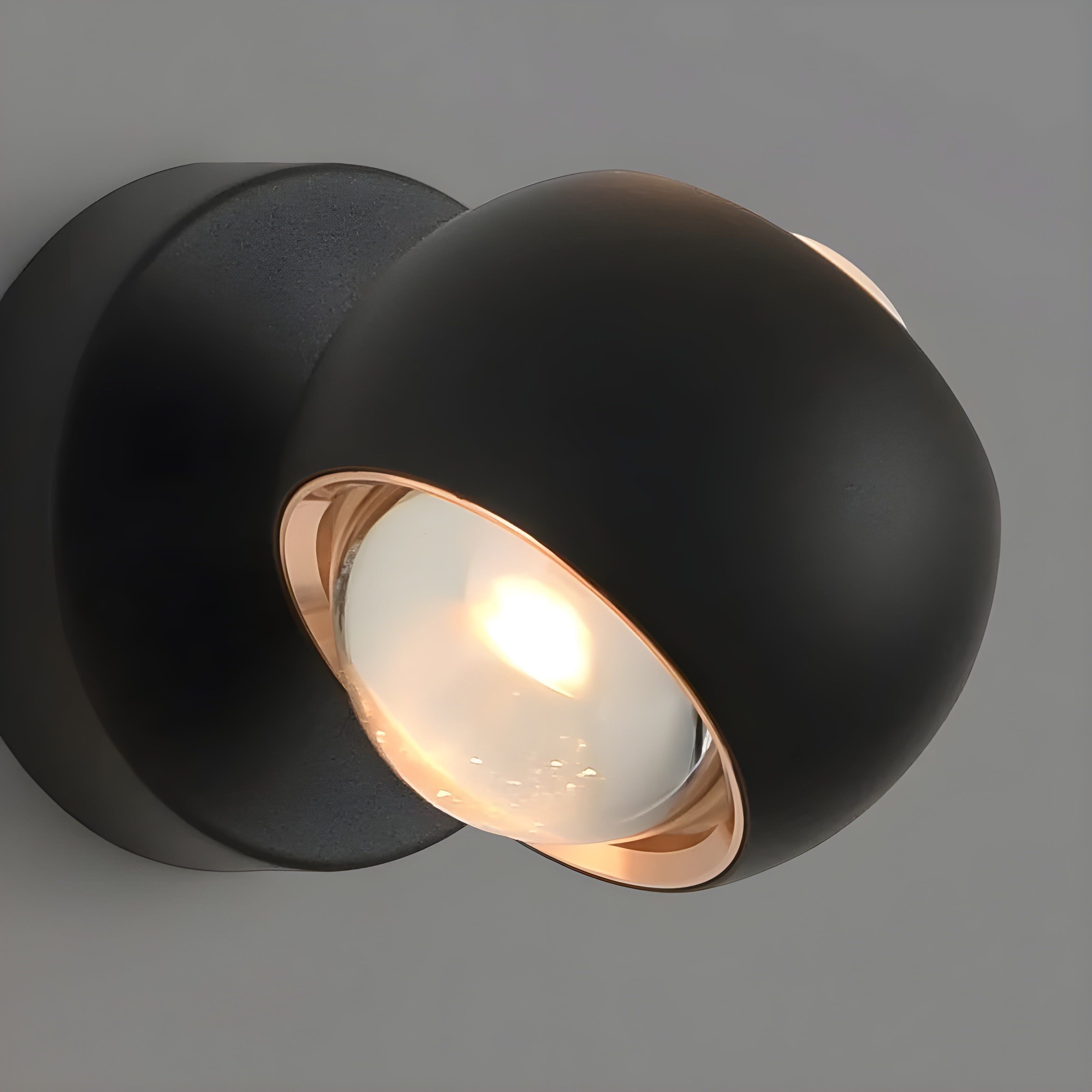 modern edge light contemporary 360 rotating indoor wall lamp