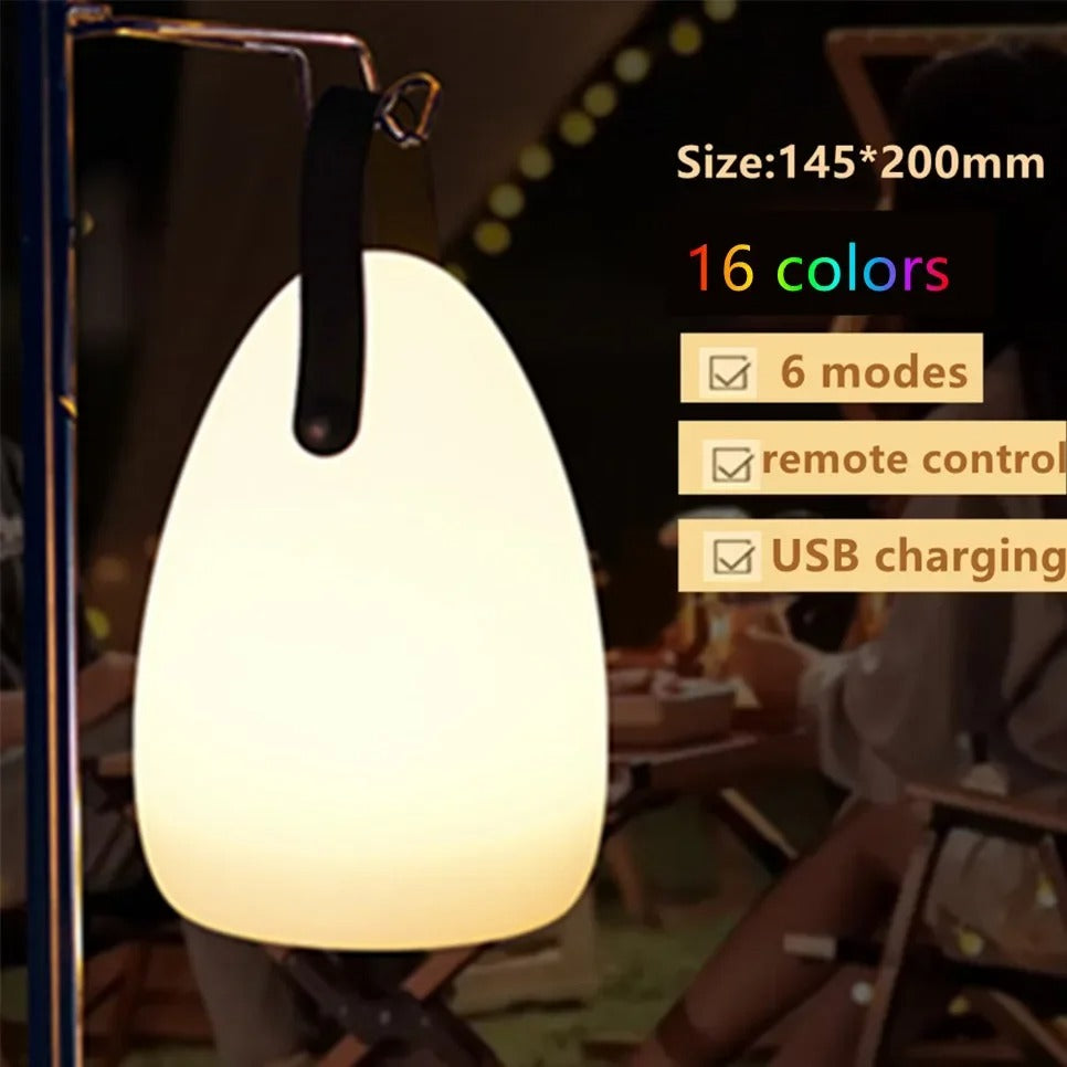 portable waterproof cordless table lamp remote control