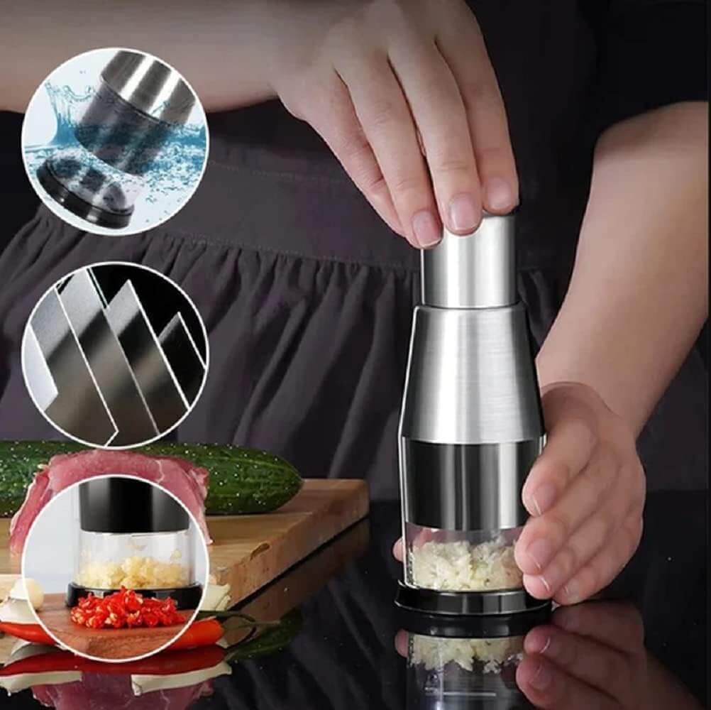 chef chop pro manual stainless steel vegetable chopper food prep