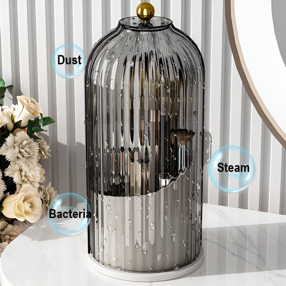 beauty spinmate 360 rotating makeup brush holder organizer