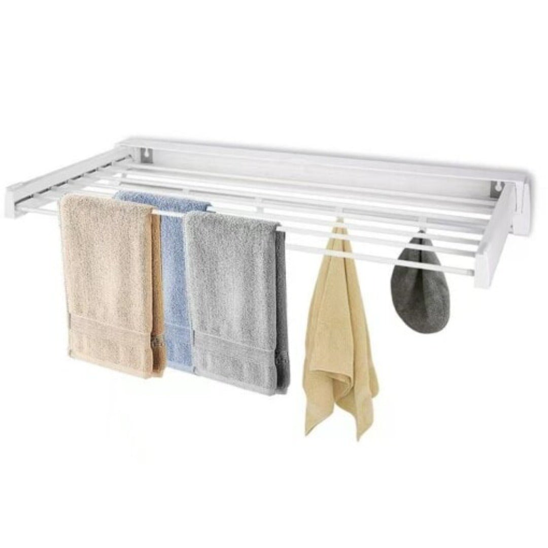 foldable wall mounted drying rack space saving laundry solution