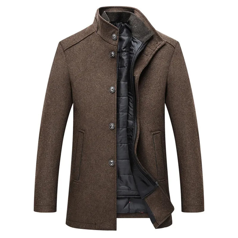kenneth classic wool coat modern elegance