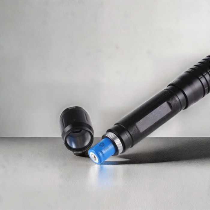 burning blue high power tactical laser torch flashlights