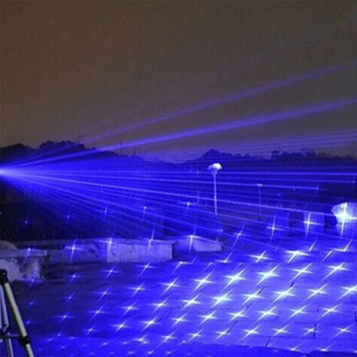 burning blue high power tactical laser torch flashlights