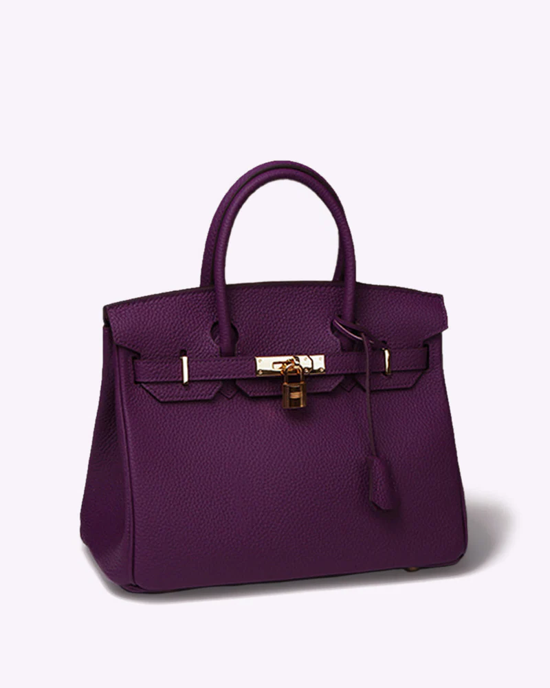 luxury leather tote bag elegant versatile work travel everyday