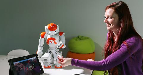 high tech artificial intelligence robot