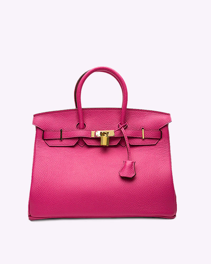 luxury leather tote bag elegant versatile work travel everyday