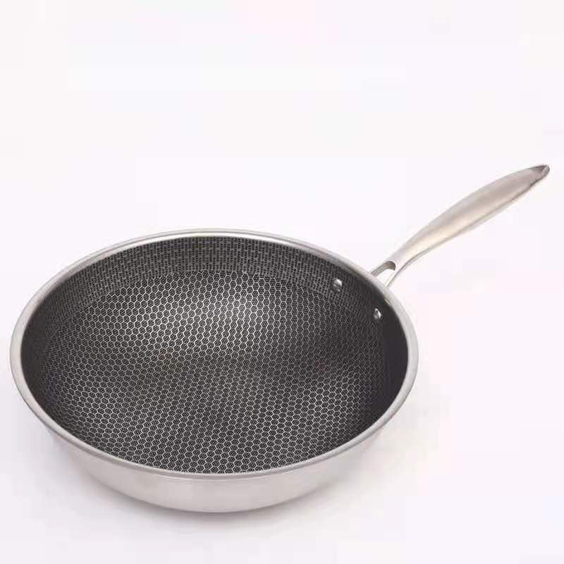 kitchen pro nonstick stainless steel frying pan scratch resistant
