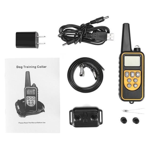 waterproof dog training collar remote adjustable behavior correction
