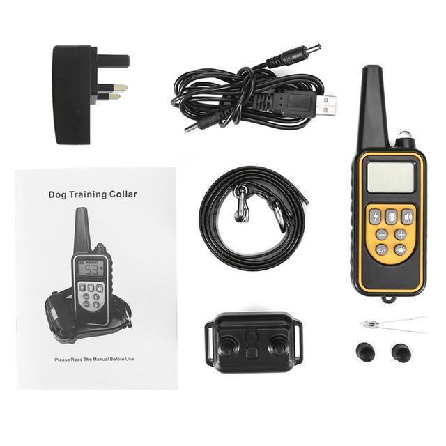 waterproof dog training collar remote adjustable behavior correction