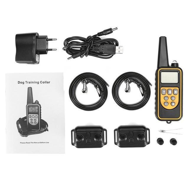 waterproof dog training collar remote adjustable behavior correction