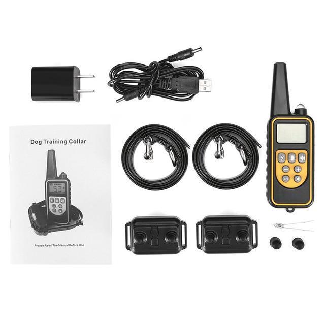 waterproof dog training collar remote adjustable behavior correction
