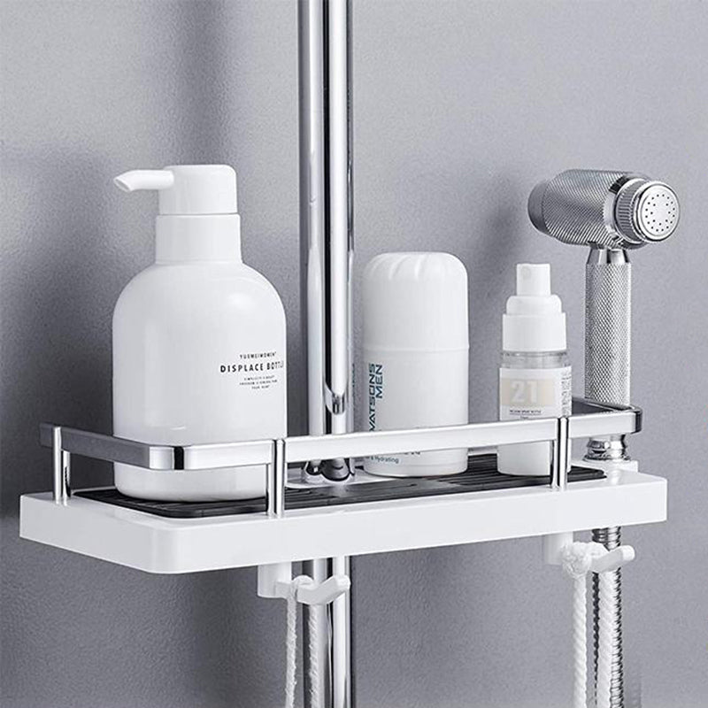 bath buddy no drill shower shelf space saving storage