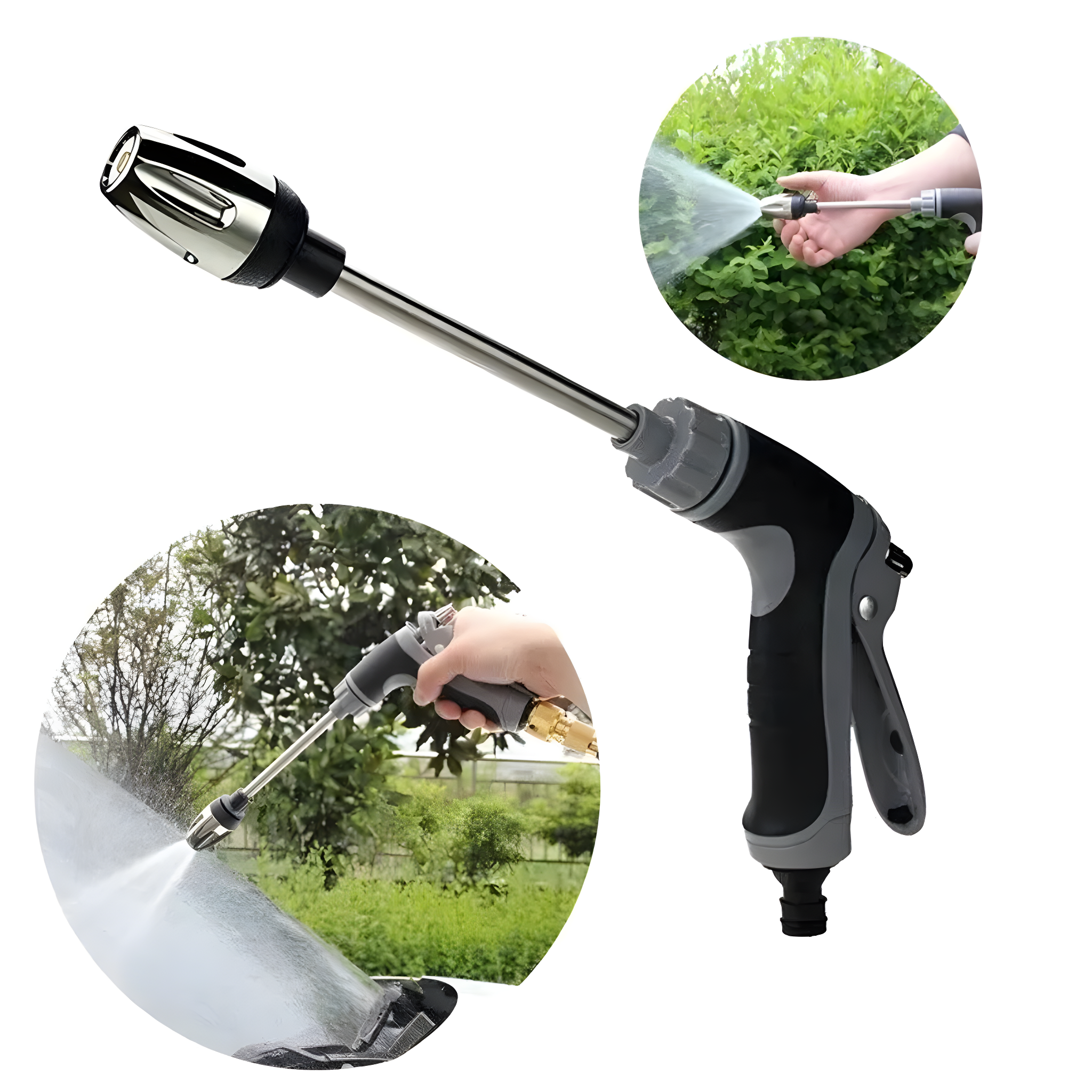 aquablitz high pressure spray gun universal hose attachment cleaning
