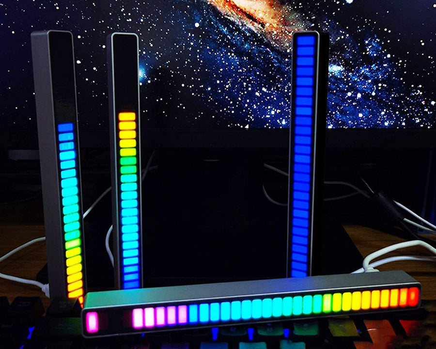 smart sound activated rgb light bar music sync led lighting