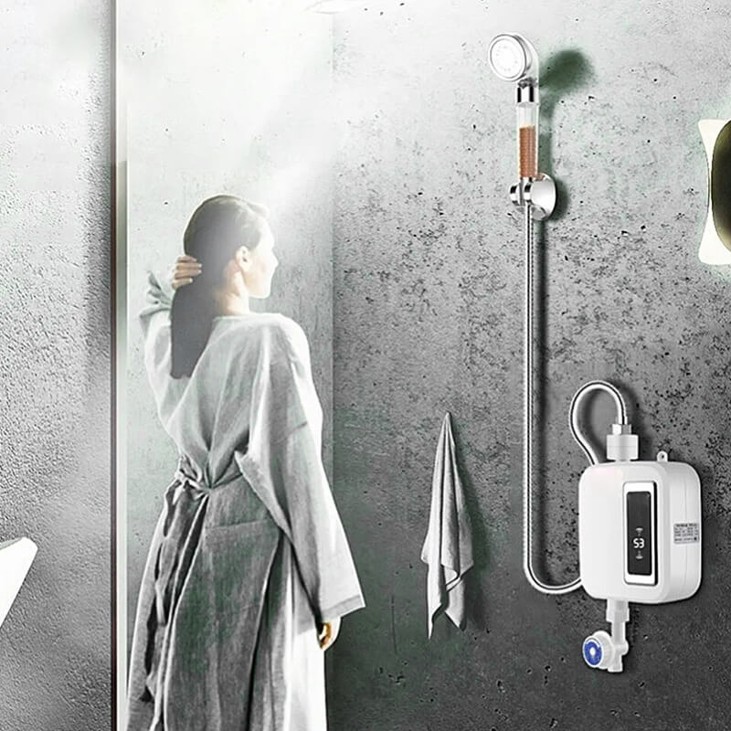 instant tankless electric water heater unlimited hot water space savin