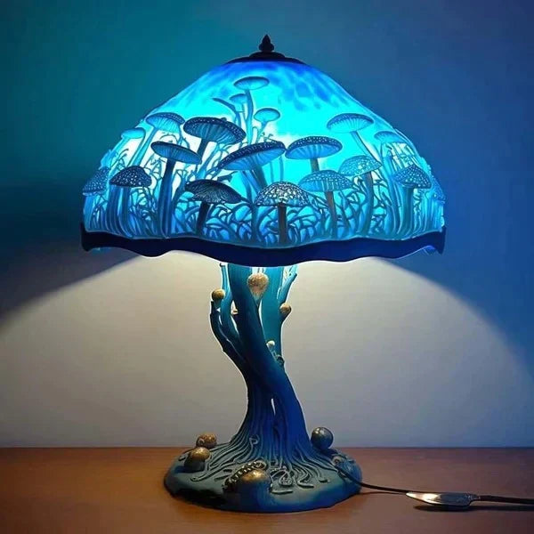 stained glass art table lamp elegant lighting decoration