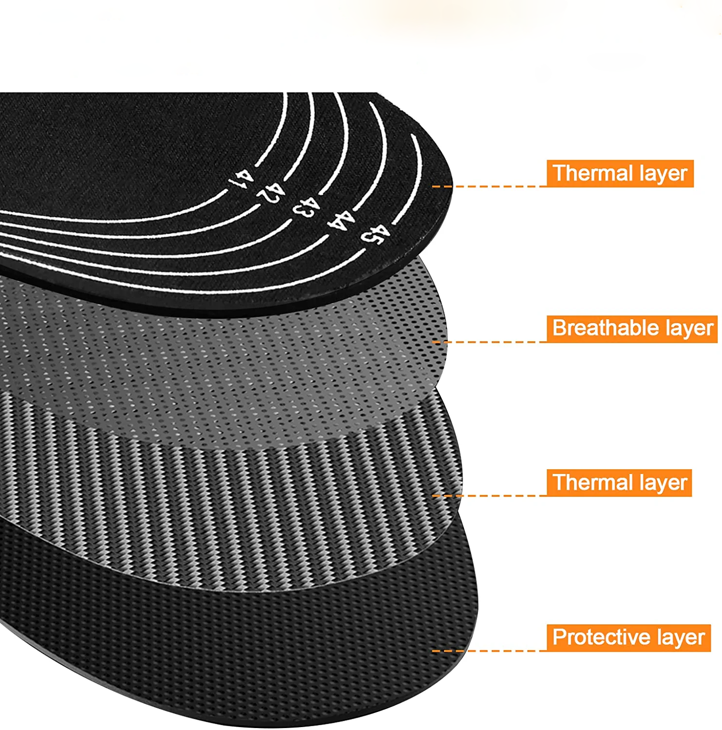 thermal electric foot insoles for shoes boots hunting