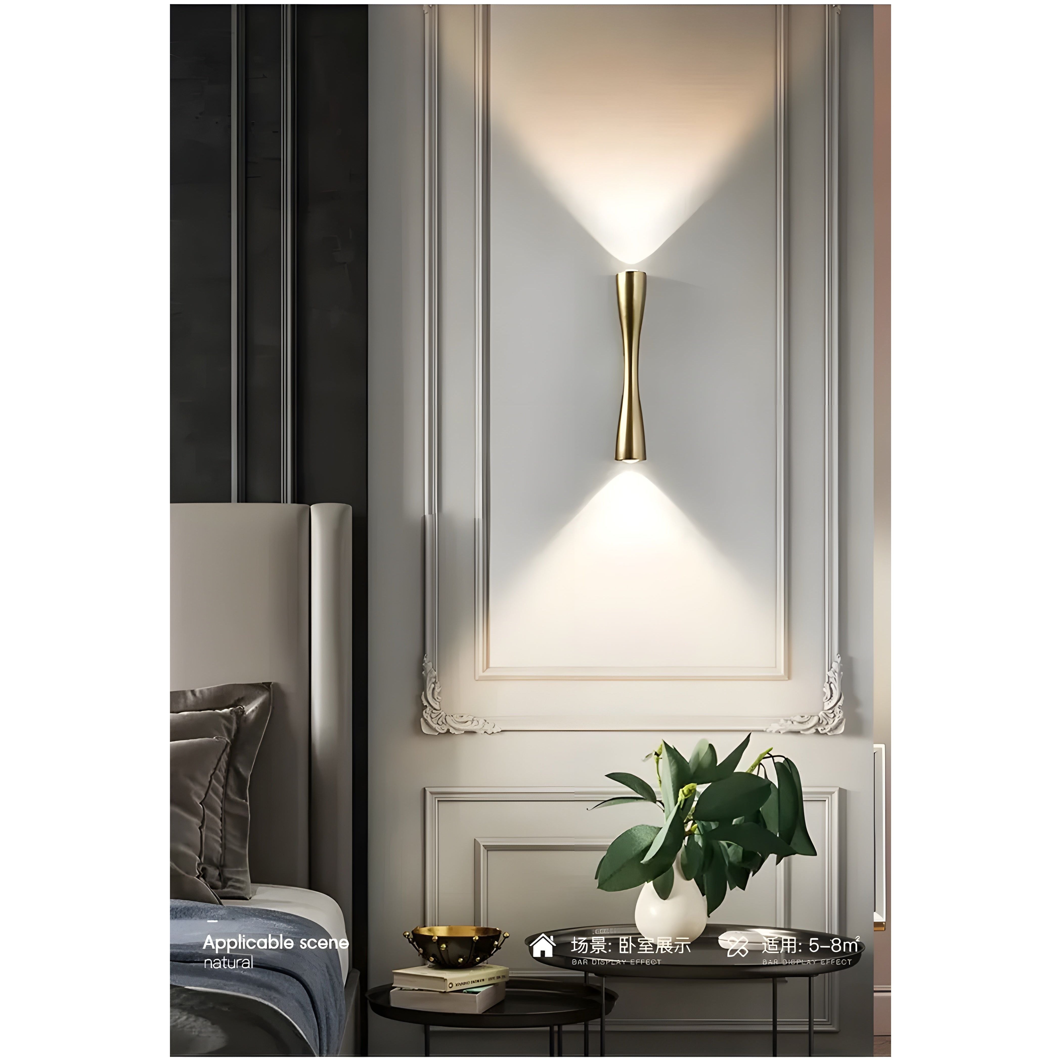 luxepath minimalist led wall light waterproof indoor outdoor